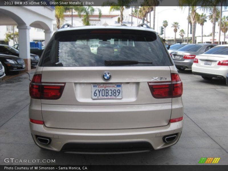Orion Silver Metallic / Black 2013 BMW X5 xDrive 50i
