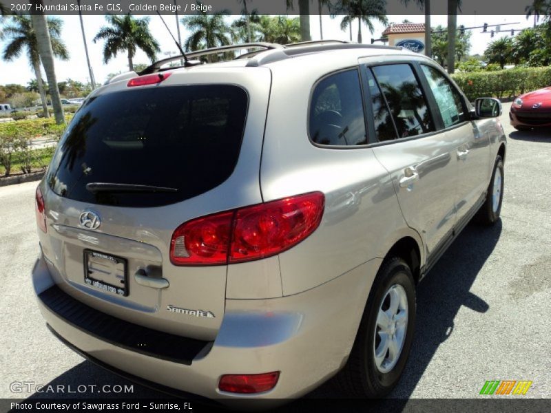 Golden Beige / Beige 2007 Hyundai Santa Fe GLS