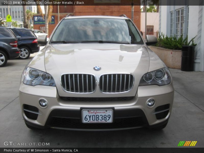 Orion Silver Metallic / Black 2013 BMW X5 xDrive 50i