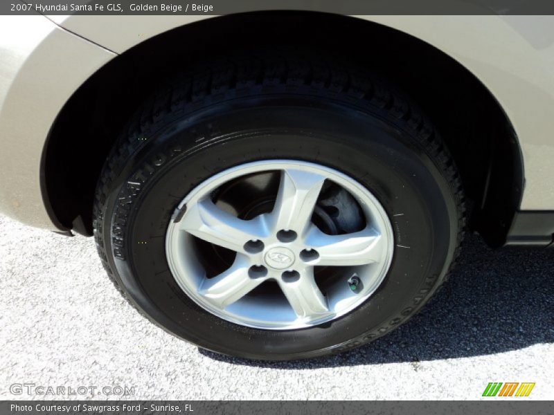 Golden Beige / Beige 2007 Hyundai Santa Fe GLS