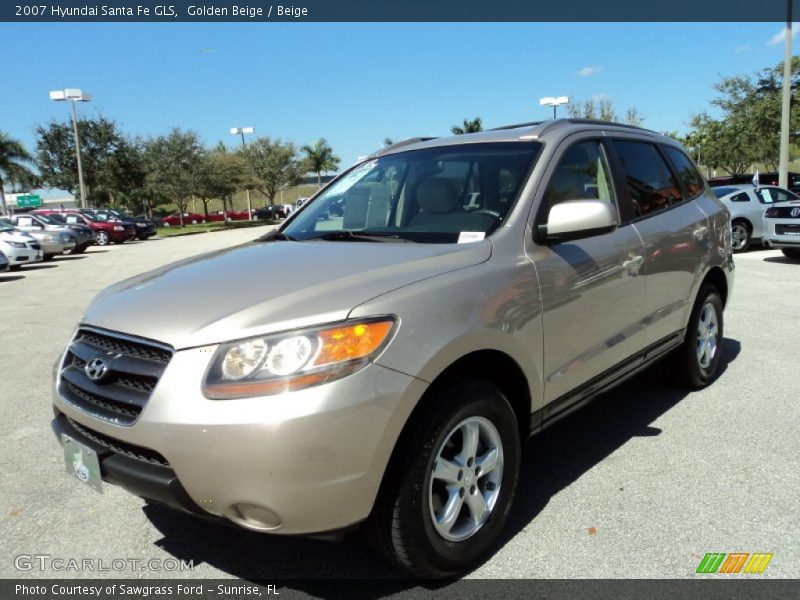 Golden Beige / Beige 2007 Hyundai Santa Fe GLS