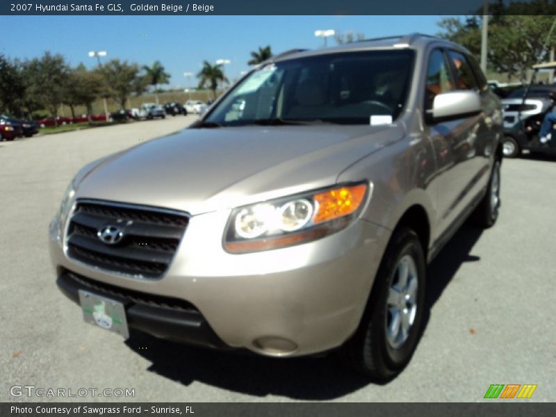Golden Beige / Beige 2007 Hyundai Santa Fe GLS