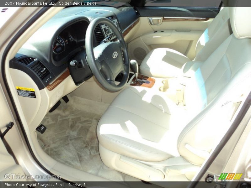 Golden Beige / Beige 2007 Hyundai Santa Fe GLS