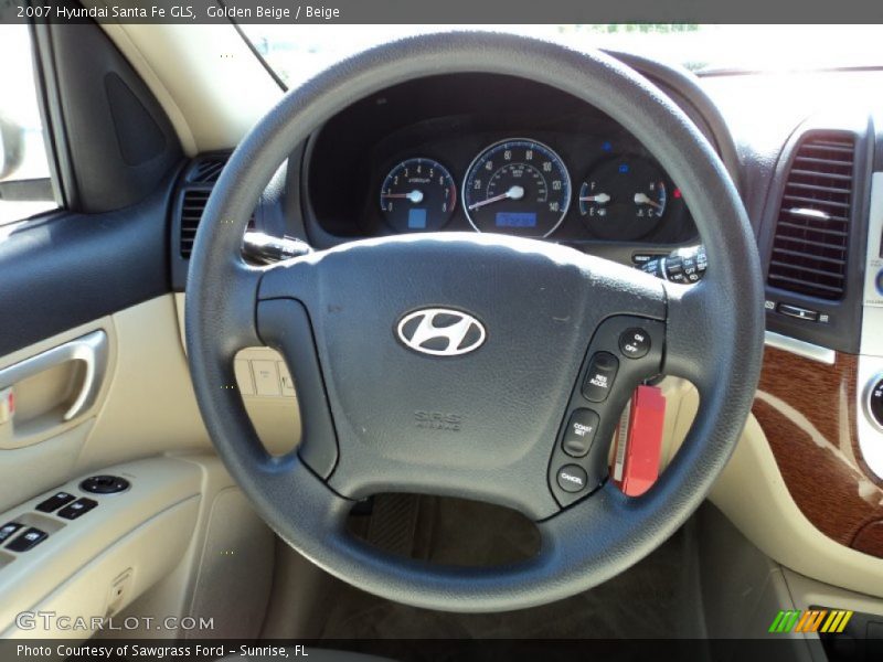 Golden Beige / Beige 2007 Hyundai Santa Fe GLS