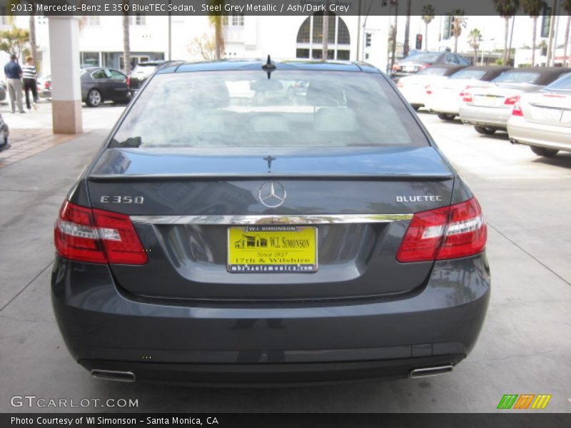 Steel Grey Metallic / Ash/Dark Grey 2013 Mercedes-Benz E 350 BlueTEC Sedan