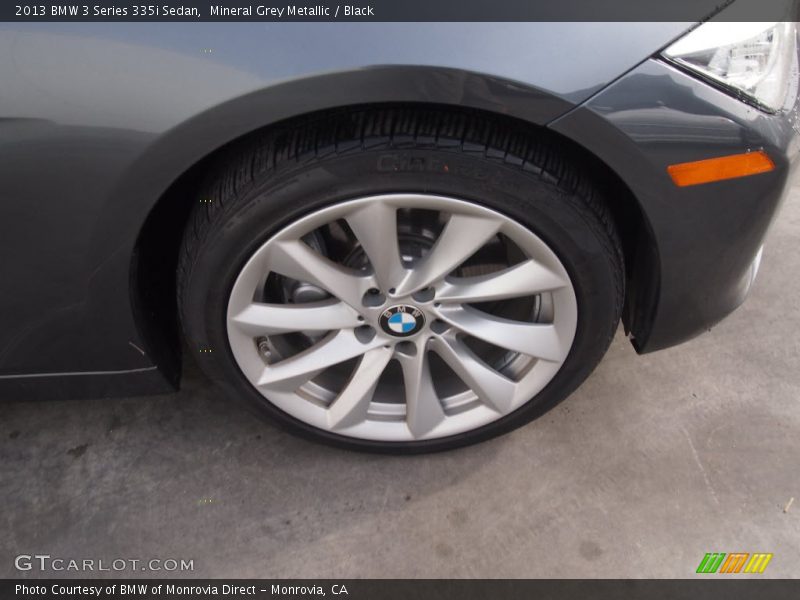 Mineral Grey Metallic / Black 2013 BMW 3 Series 335i Sedan