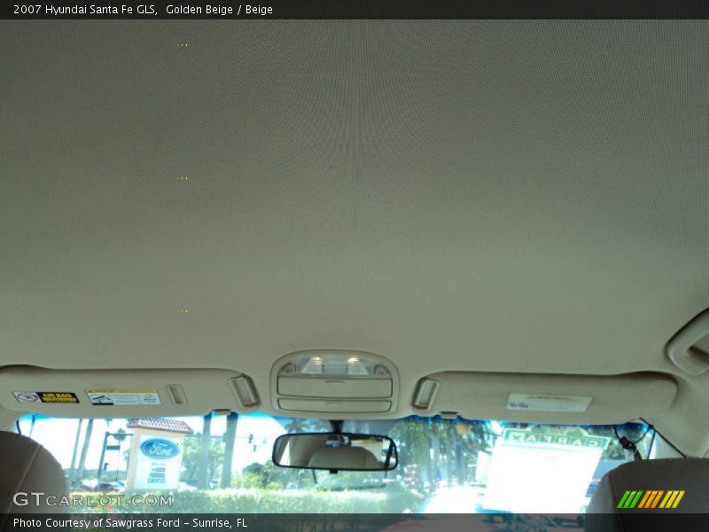 Golden Beige / Beige 2007 Hyundai Santa Fe GLS