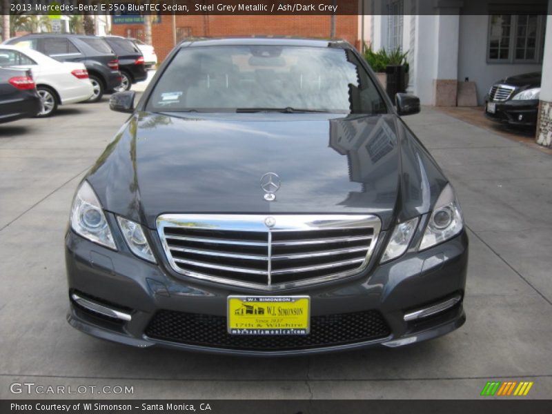 Steel Grey Metallic / Ash/Dark Grey 2013 Mercedes-Benz E 350 BlueTEC Sedan