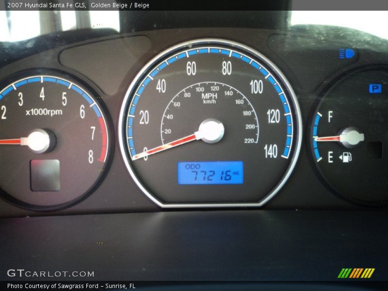 Golden Beige / Beige 2007 Hyundai Santa Fe GLS