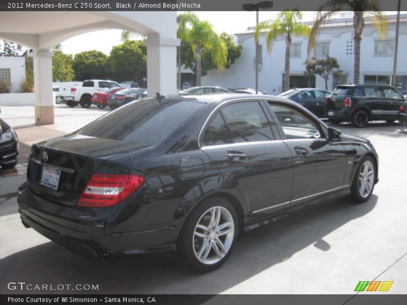 Black / Almond Beige/Mocha 2012 Mercedes-Benz C 250 Sport