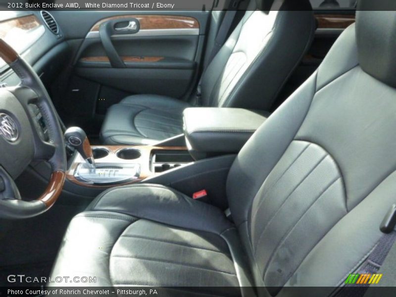White Diamond Tricoat / Ebony 2012 Buick Enclave AWD