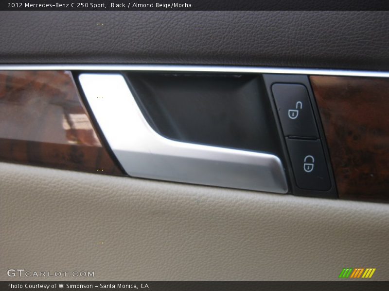 Black / Almond Beige/Mocha 2012 Mercedes-Benz C 250 Sport