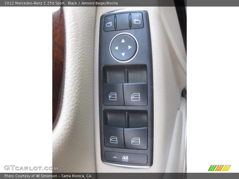 Black / Almond Beige/Mocha 2012 Mercedes-Benz C 250 Sport