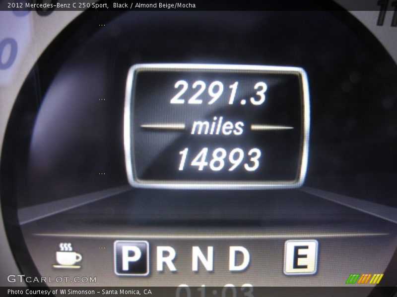 Black / Almond Beige/Mocha 2012 Mercedes-Benz C 250 Sport
