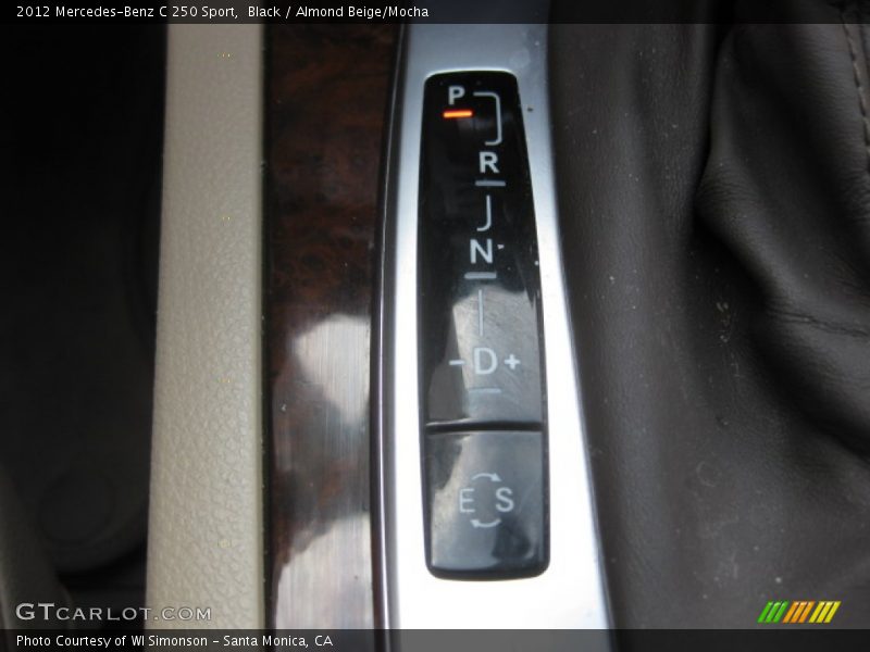 Black / Almond Beige/Mocha 2012 Mercedes-Benz C 250 Sport