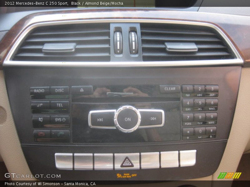 Black / Almond Beige/Mocha 2012 Mercedes-Benz C 250 Sport