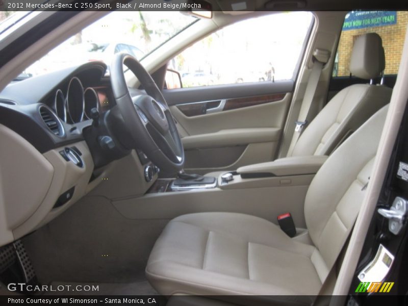 Black / Almond Beige/Mocha 2012 Mercedes-Benz C 250 Sport