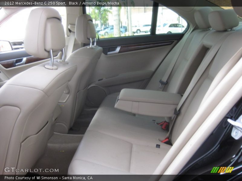 Black / Almond Beige/Mocha 2012 Mercedes-Benz C 250 Sport