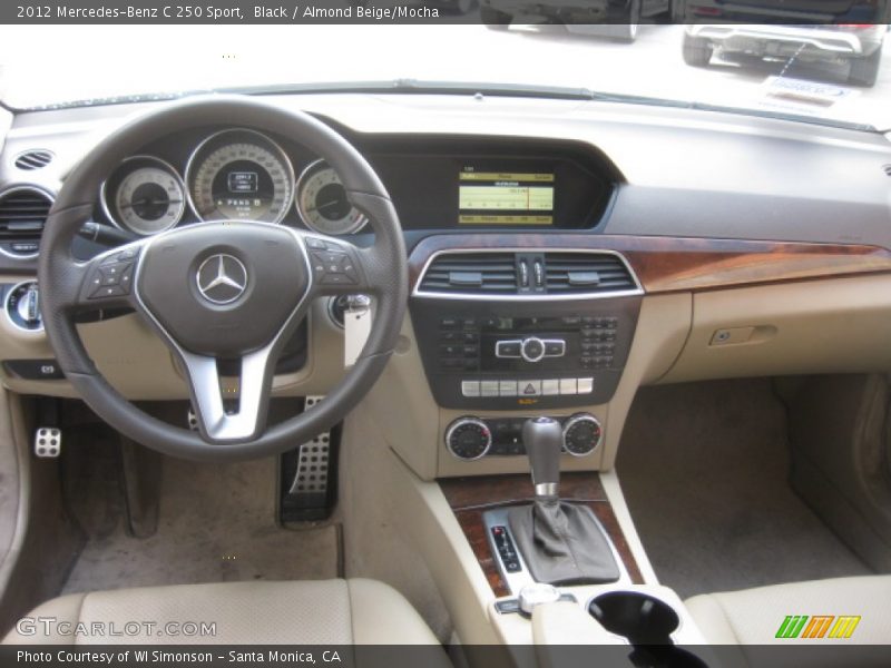 Black / Almond Beige/Mocha 2012 Mercedes-Benz C 250 Sport