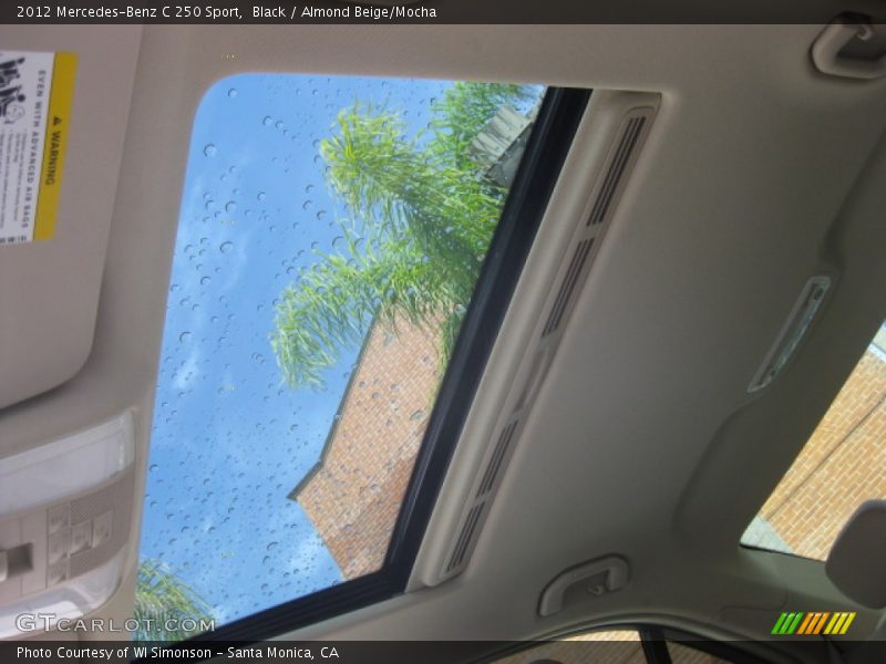 Black / Almond Beige/Mocha 2012 Mercedes-Benz C 250 Sport