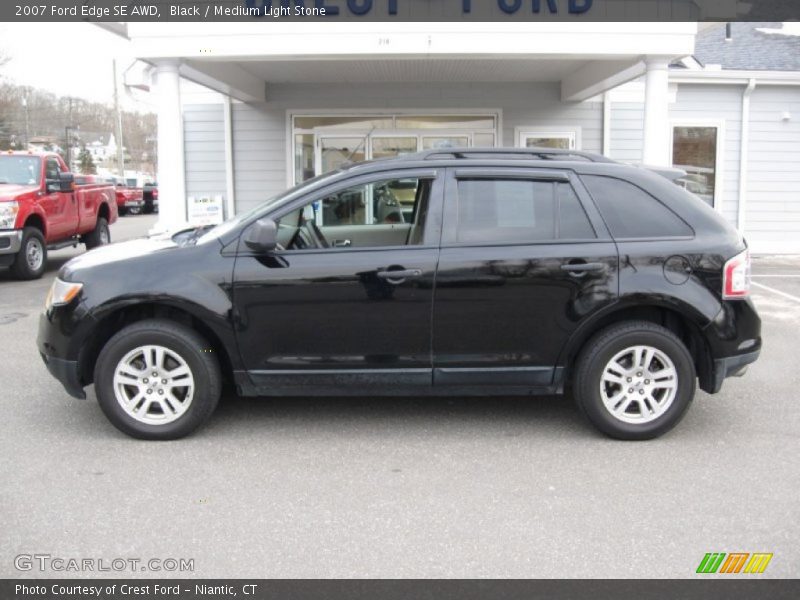Black / Medium Light Stone 2007 Ford Edge SE AWD