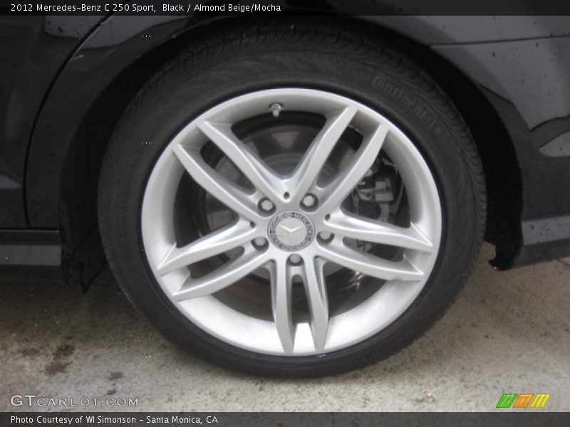 Black / Almond Beige/Mocha 2012 Mercedes-Benz C 250 Sport