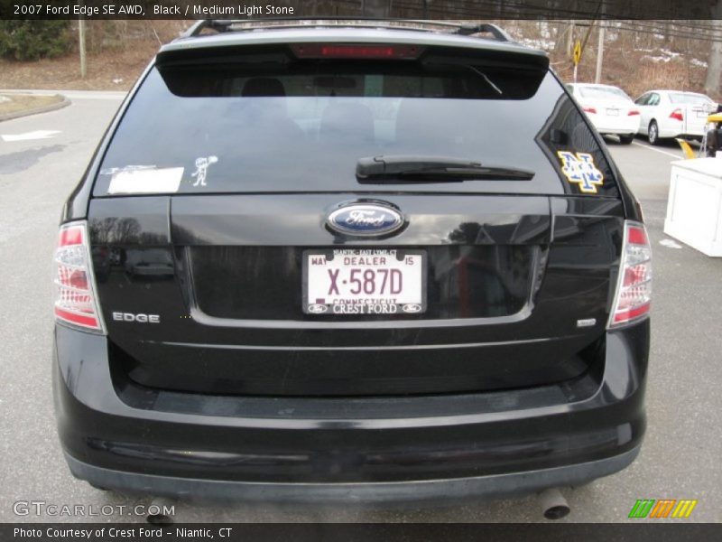 Black / Medium Light Stone 2007 Ford Edge SE AWD