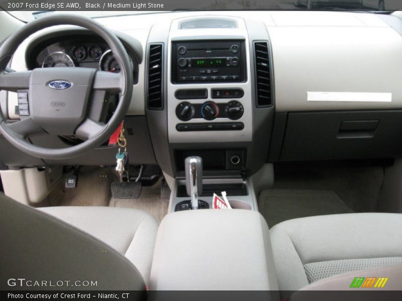 Black / Medium Light Stone 2007 Ford Edge SE AWD