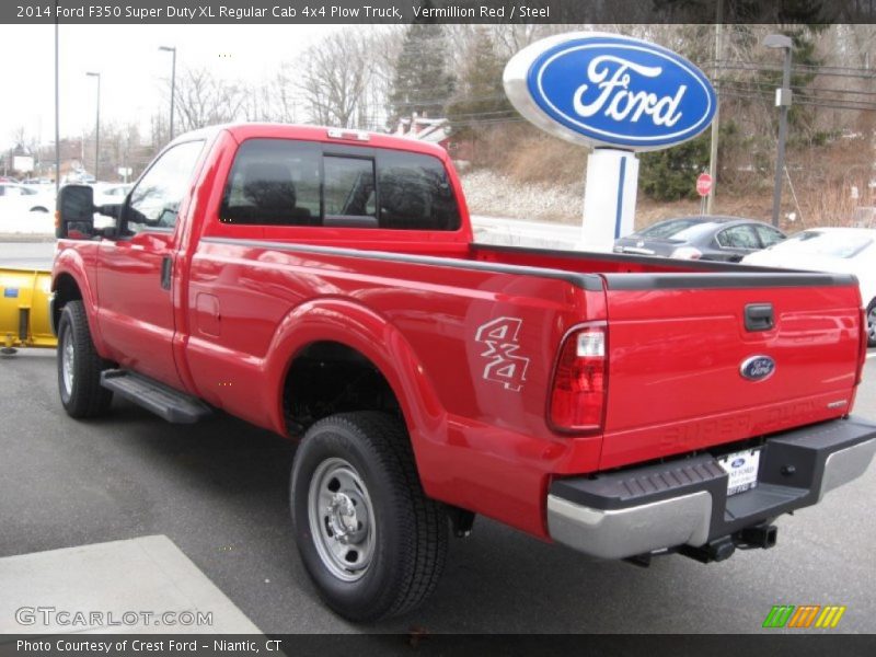 Vermillion Red / Steel 2014 Ford F350 Super Duty XL Regular Cab 4x4 Plow Truck