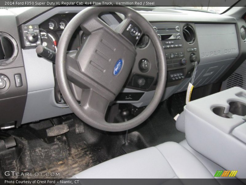  2014 F350 Super Duty XL Regular Cab 4x4 Plow Truck Steel Interior