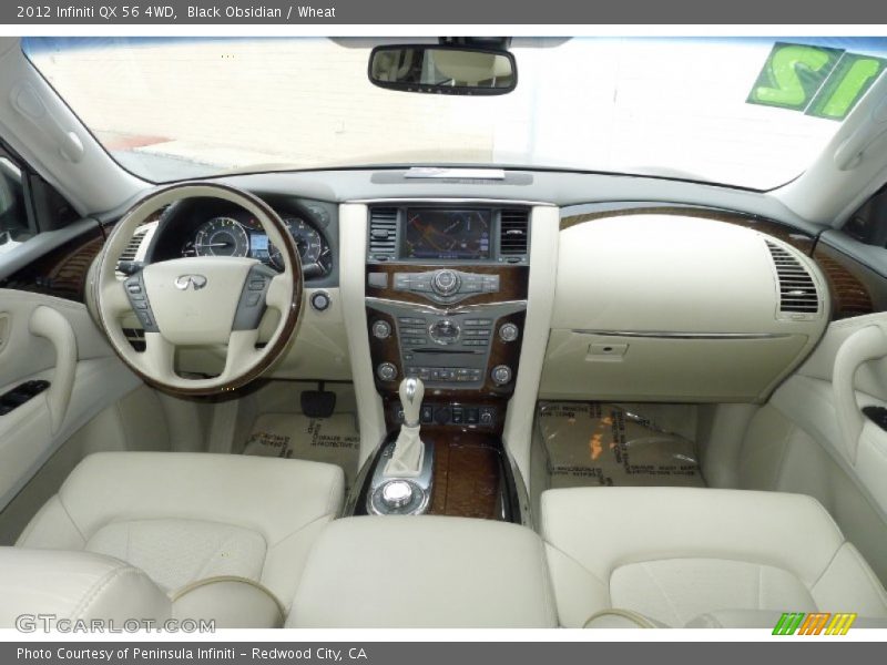 Black Obsidian / Wheat 2012 Infiniti QX 56 4WD