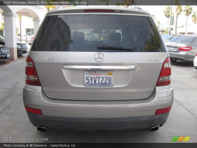 Pewter Metallic / Ash Grey 2007 Mercedes-Benz GL 450