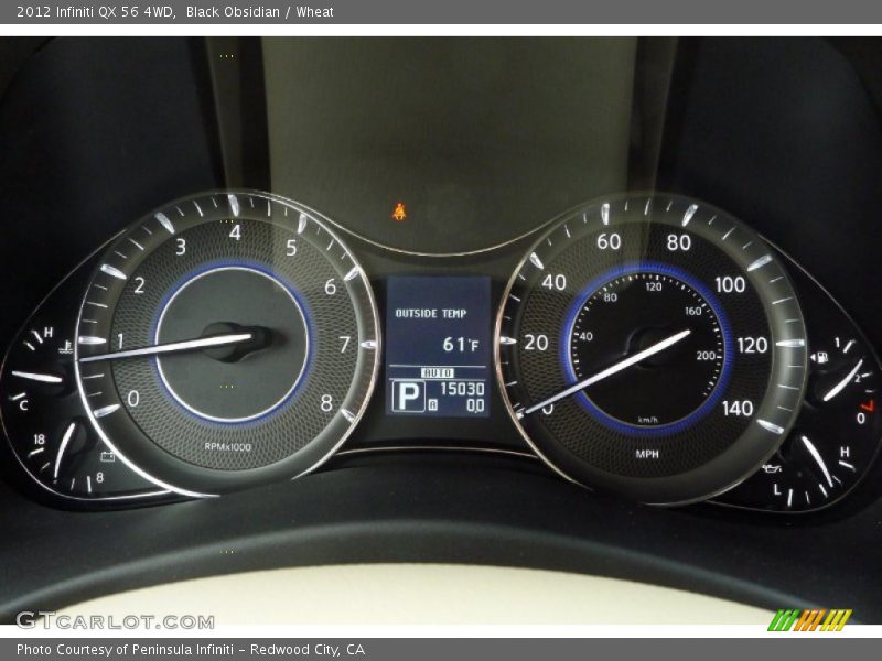 Black Obsidian / Wheat 2012 Infiniti QX 56 4WD