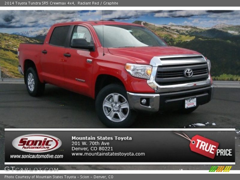Radiant Red / Graphite 2014 Toyota Tundra SR5 Crewmax 4x4