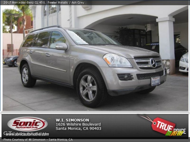 Pewter Metallic / Ash Grey 2007 Mercedes-Benz GL 450