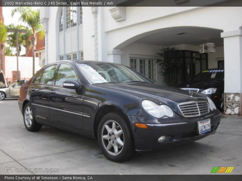 Capri Blue Metallic / Ash 2002 Mercedes-Benz C 240 Sedan