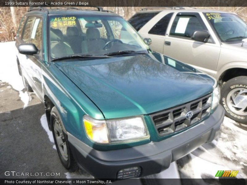 Acadia Green / Beige 1999 Subaru Forester L