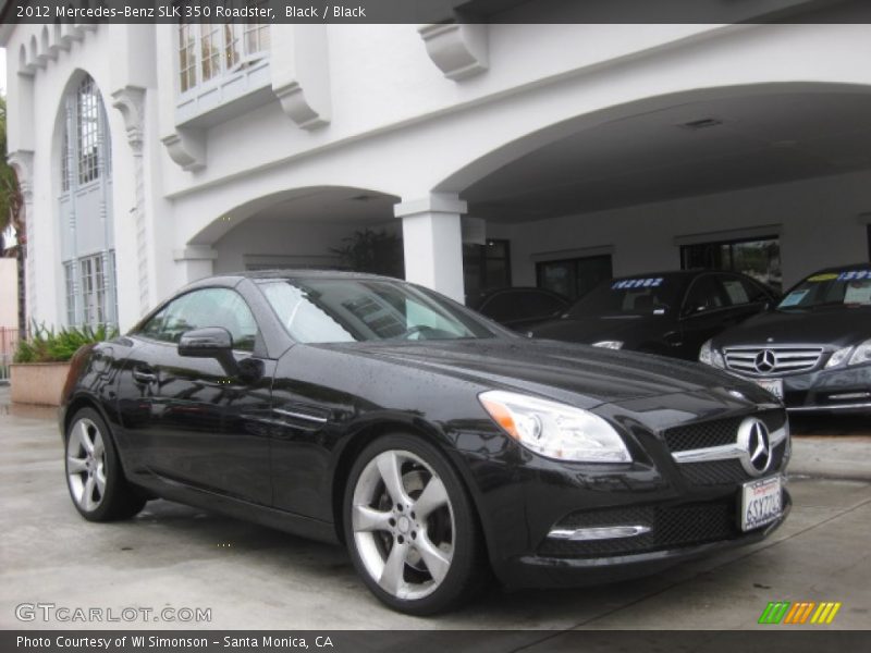 Black / Black 2012 Mercedes-Benz SLK 350 Roadster