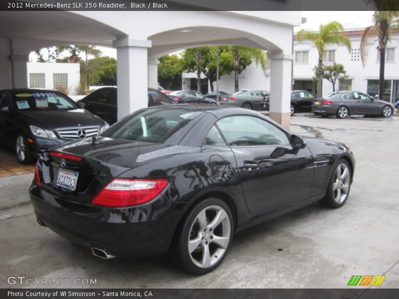 Black / Black 2012 Mercedes-Benz SLK 350 Roadster