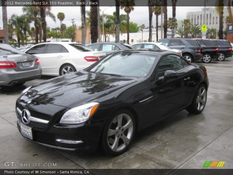 Black / Black 2012 Mercedes-Benz SLK 350 Roadster