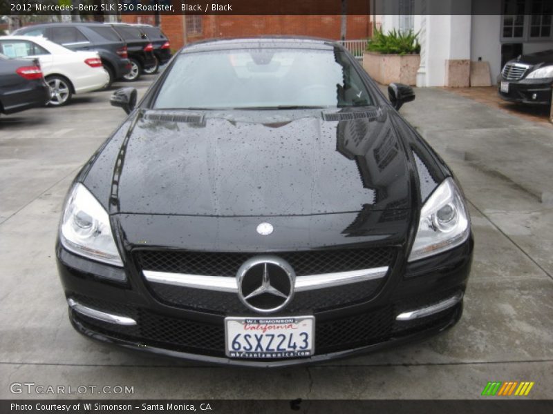 Black / Black 2012 Mercedes-Benz SLK 350 Roadster
