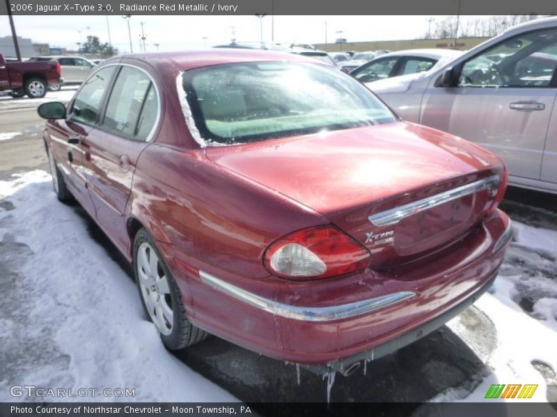 Radiance Red Metallic / Ivory 2006 Jaguar X-Type 3.0