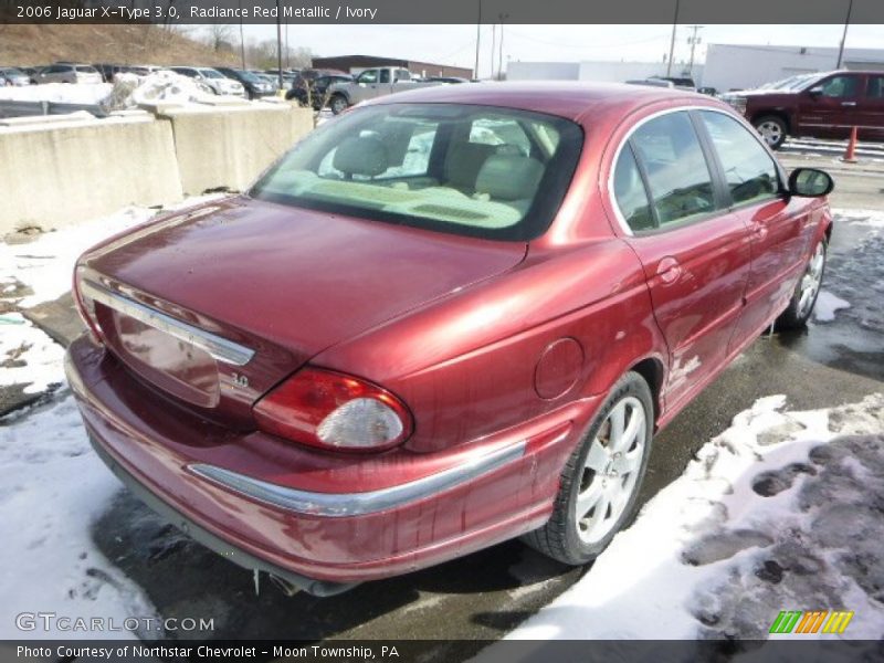 Radiance Red Metallic / Ivory 2006 Jaguar X-Type 3.0