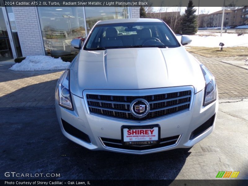 Radiant Silver Metallic / Light Platinum/Jet Black 2014 Cadillac ATS 2.0L Turbo