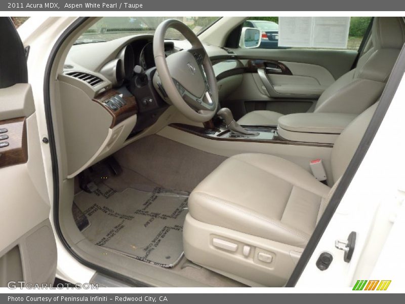 Aspen White Pearl / Taupe 2011 Acura MDX