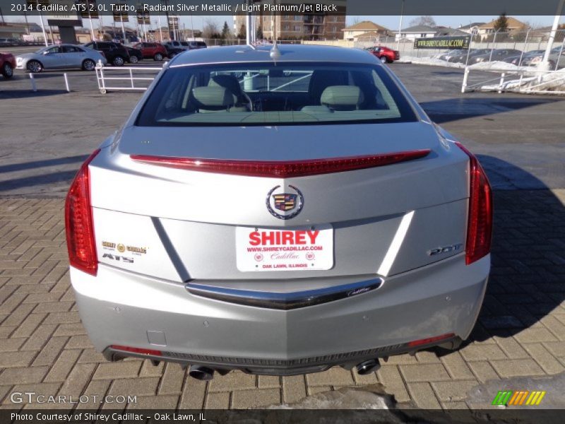 Radiant Silver Metallic / Light Platinum/Jet Black 2014 Cadillac ATS 2.0L Turbo