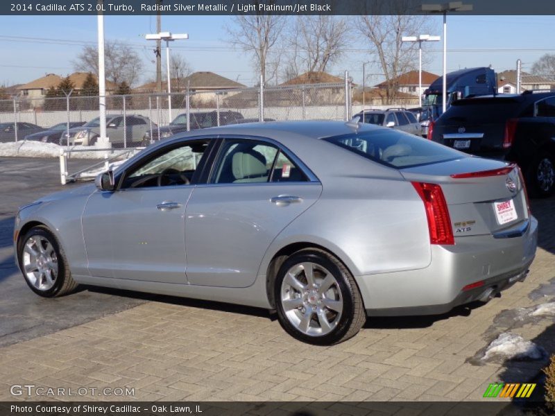 Radiant Silver Metallic / Light Platinum/Jet Black 2014 Cadillac ATS 2.0L Turbo