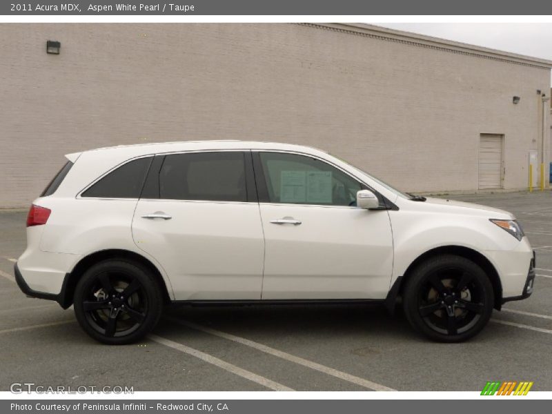 Aspen White Pearl / Taupe 2011 Acura MDX