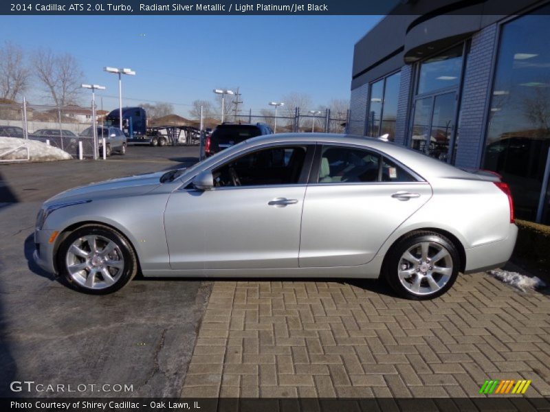 Radiant Silver Metallic / Light Platinum/Jet Black 2014 Cadillac ATS 2.0L Turbo