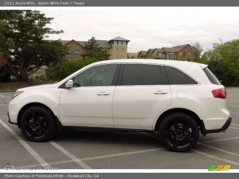Aspen White Pearl / Taupe 2011 Acura MDX
